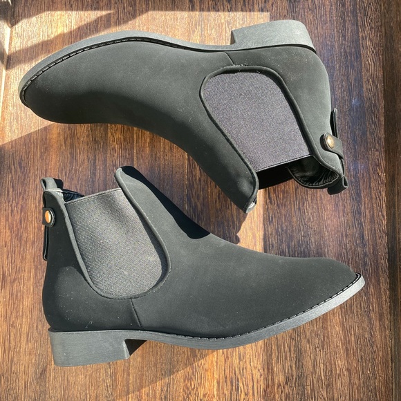 Black Ankle Boots Women’s Size 8 - Picture 3 of 14